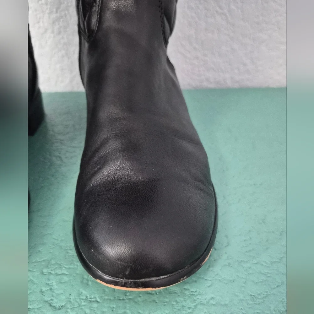 SPRING SALE | Corso Como Santona Quilted Leather Tall Riding Boots Black 9.5M